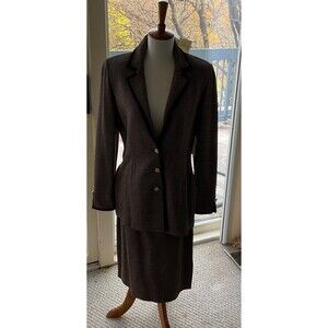 NWT - St John Herringbone Suit - Size 6 / 8